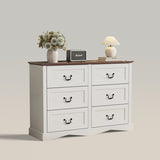 Farmhouse Chest of Drawers with Deep Drawers for Bedroom