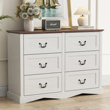 Farmhouse Chest of Drawers with Deep Drawers for Bedroom