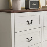 Farmhouse Chest of Drawers with Deep Drawers for Bedroom