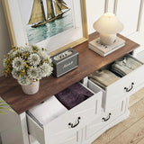 Farmhouse Chest of Drawers with Deep Drawers for Bedroom