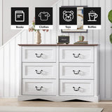 Farmhouse Chest of Drawers with Deep Drawers for Bedroom