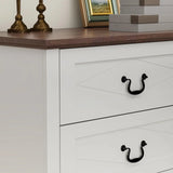 Farmhouse Chest of Drawers with Deep Drawers for Bedroom