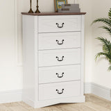 Farmhouse Chest of Drawers with Deep Drawers for Bedroom