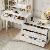 Makeup Vanity with 8 Drawers Dressing Table for Bedroom