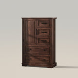 Tall Wood Dresser Large Storage Cabinet with 5 Drawer