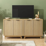 Modern Sideboard Fluted Buffet Cabinet with Storage Cabinet