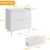 Lateral File Cabinet with Charging Station